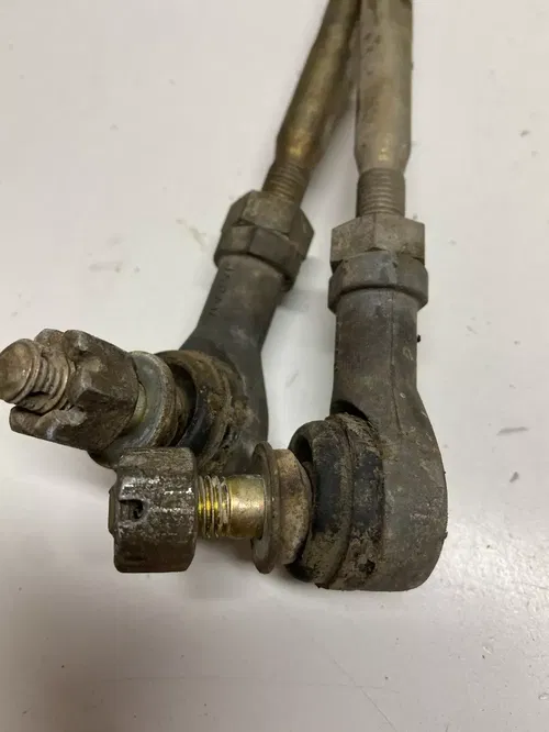 1994 94 Polaris Trail Boss 400 4x4 Steering Shaft Tie Rods Guide Mount Free Ship