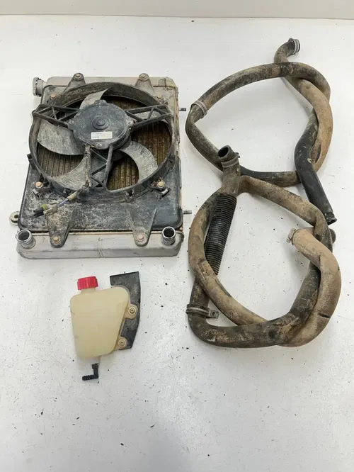 10 2010 Polaris Ranger 800 XP 4x4 OEM GOOD Radiator Rad Fan Assembly Tubes Tank