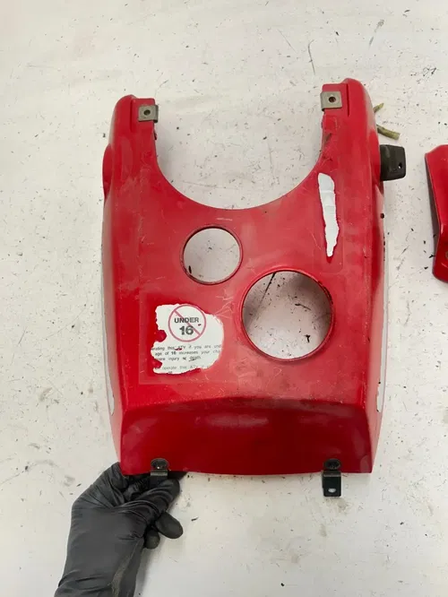 02 2002 Kawasaki Bayou 220 KLF220 2x4 OEM Fender Plastics Tank Cover Hood Key