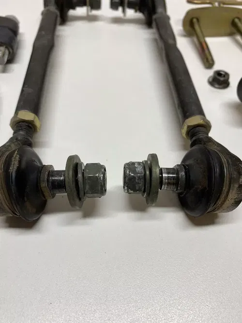 2002 02 Suzuki LT80 LT 80 OEM Factory Steering Stem Clamp Tie Rod Handle Mount