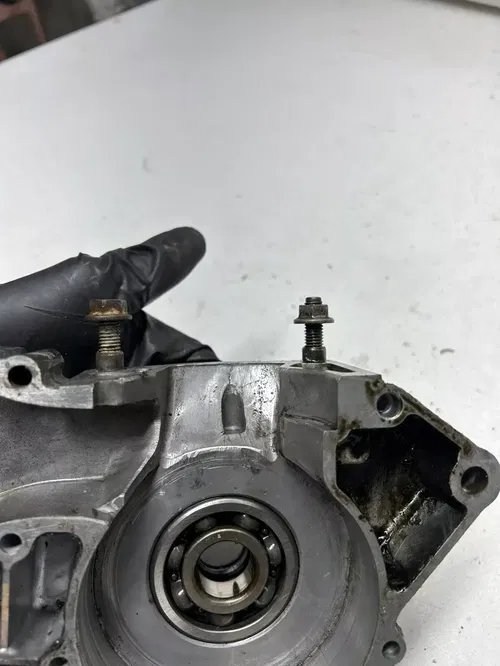 1994 94 Honda CR125R Cr 125 r OEM DAMAGE! Left Crankcase Case Engine Motor