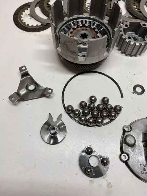 1983 83 Yamaha Tri-Moto 125 YT125 K OEM COMPLETE clutch Basket Assembly Plate