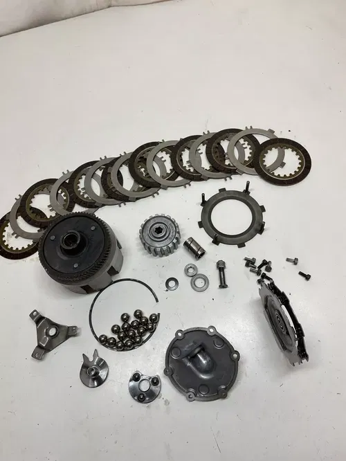 1983 83 Yamaha Tri-Moto 125 YT125 K OEM COMPLETE clutch Basket Assembly Plate