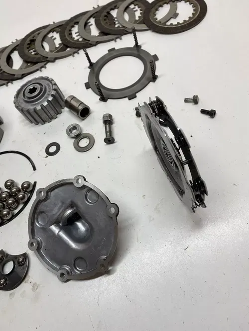 1983 83 Yamaha Tri-Moto 125 YT125 K OEM COMPLETE clutch Basket Assembly Plate