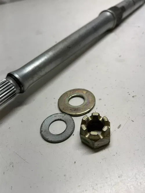 2005 05 Polaris Predator 500 OEM LOT NICE! STRAIGHT! Rear Back Axle Shaft Nuts