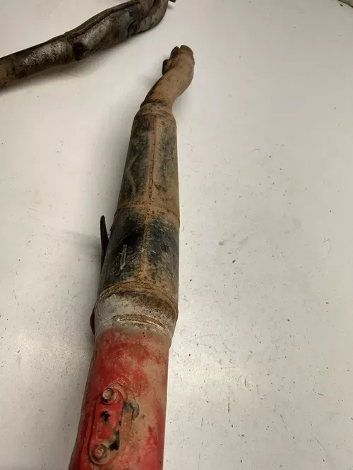 1984 84 Honda XL350R xl350r Xl 350 Exhaust Pipe Header Muffler Silencer SOLID!!