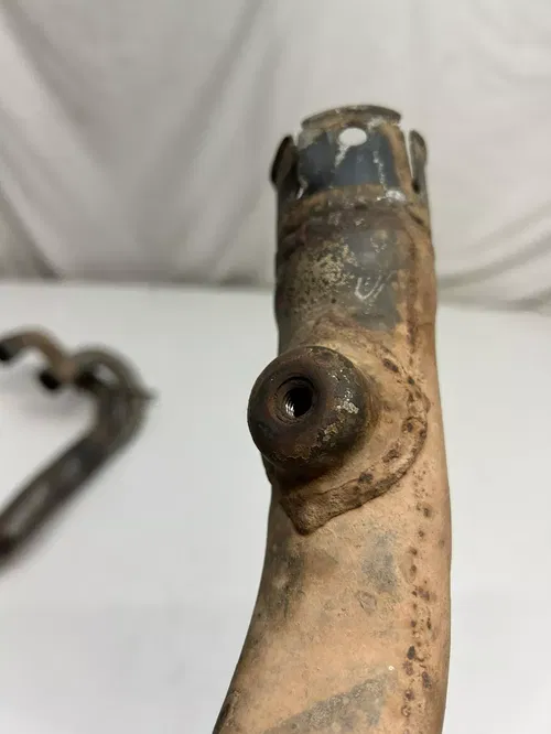 1984 84 Honda XL350R xl350r Xl 350 Exhaust Pipe Header Muffler Silencer SOLID!!