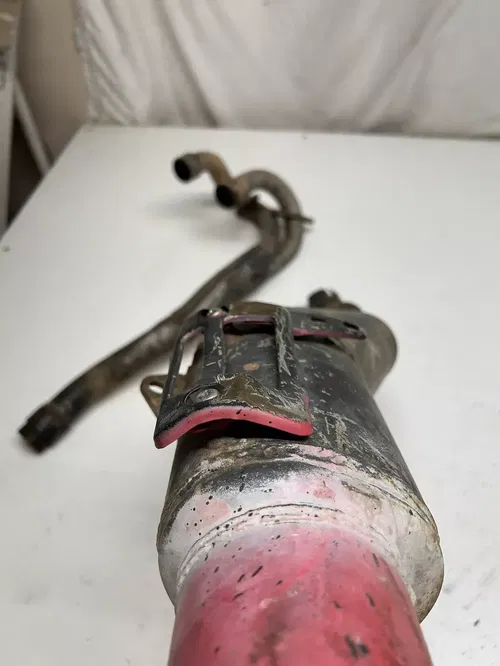 1984 84 Honda XL350R xl350r Xl 350 Exhaust Pipe Header Muffler Silencer SOLID!!