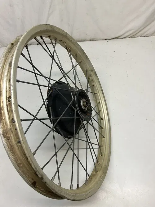 1985 85 HUSQVARNA WR125 wr 125 SLIGHT WOBBLE Front Wheel Rim Hub Free Ship ￼