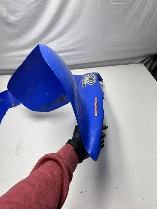 1991 91 Honda trx250x Fourtrax 250x OEM NICE! Front Fender Plastics L R Blue
