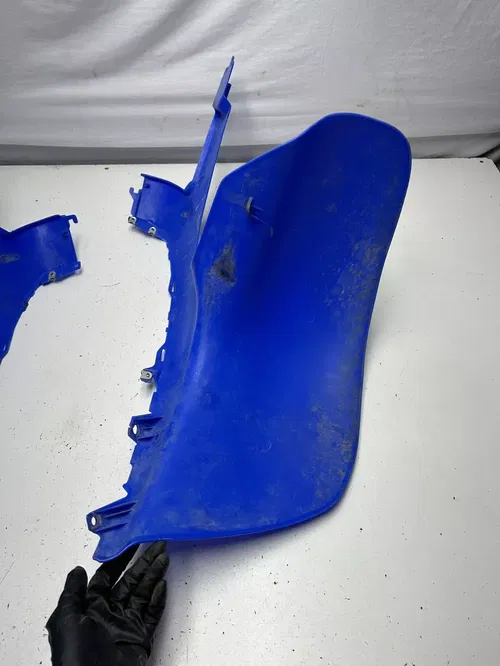 1991 91 Honda trx250x Fourtrax 250x OEM NICE! Front Fender Plastics L R Blue