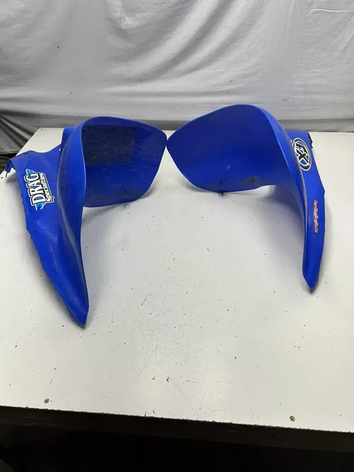 1991 91 Honda trx250x Fourtrax 250x OEM NICE! Front Fender Plastics L R Blue