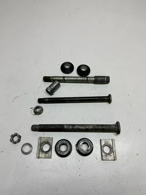 1997 97 kawasaki kx125 KX 125 -K LOT front rear back axle shaft bolt pivot space