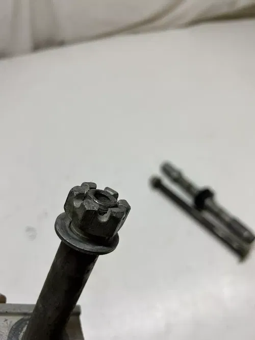 1997 97 kawasaki kx125 KX 125 -K LOT front rear back axle shaft bolt pivot space