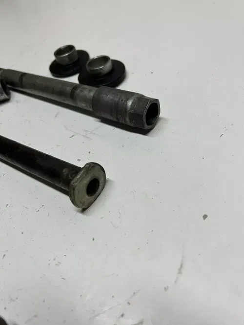 1997 97 kawasaki kx125 KX 125 -K LOT front rear back axle shaft bolt pivot space