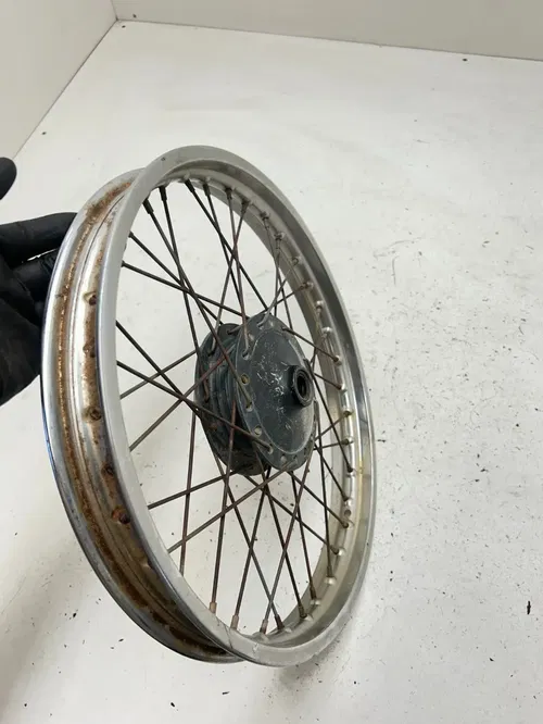 78 1978 Yamaha YZ80E Yz 80 E OEM Front Wheel Rim Hub 16X1.4 SLIGHT WOBBLE