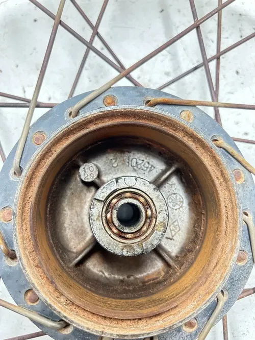 78 1978 Yamaha YZ80E Yz 80 E OEM Front Wheel Rim Hub 16X1.4 SLIGHT WOBBLE