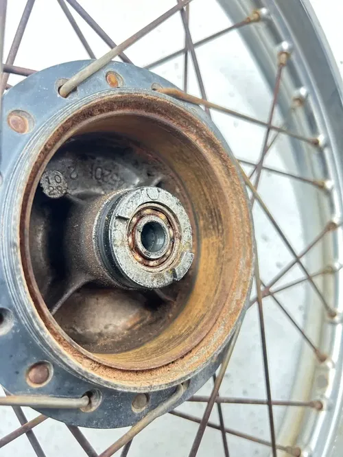 78 1978 Yamaha YZ80E Yz 80 E OEM Front Wheel Rim Hub 16X1.4 SLIGHT WOBBLE