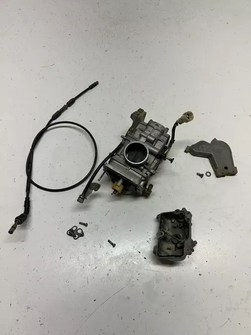 2006 06 Kawasaki Kx450f KX 450 F OEM Carb Carburetor Bowl Slide Jet CR Flat