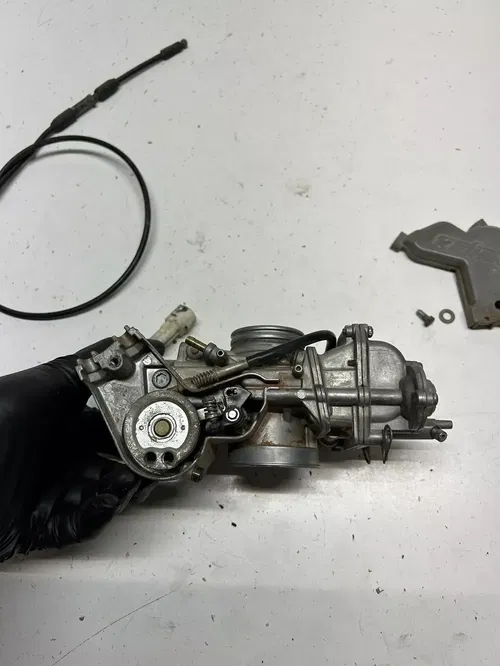 2006 06 Kawasaki Kx450f KX 450 F OEM Carb Carburetor Bowl Slide Jet CR Flat
