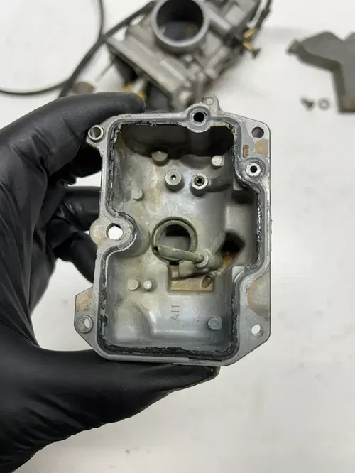 2006 06 Kawasaki Kx450f KX 450 F OEM Carb Carburetor Bowl Slide Jet CR Flat