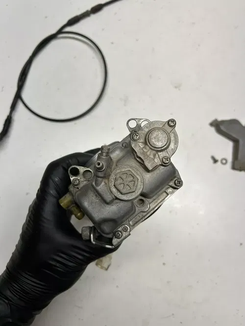 2006 06 Kawasaki Kx450f KX 450 F OEM Carb Carburetor Bowl Slide Jet CR Flat