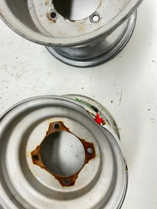 05 2005 Polaris Predator 90 2 Stroke OEM Front Rear Wheel Wheels Rim Rims READ