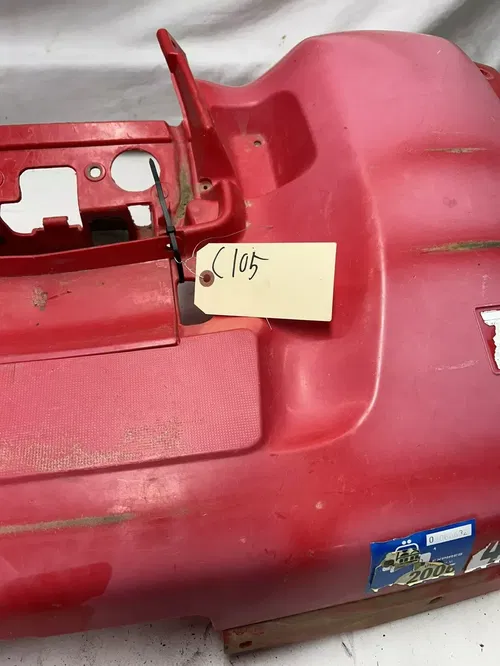 03 2003 Honda Rancher 350 TRX350TE 2x4 OEM Rear Back Fender Plastic Fairing Red