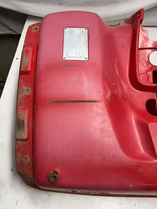 03 2003 Honda Rancher 350 TRX350TE 2x4 OEM Rear Back Fender Plastic Fairing Red