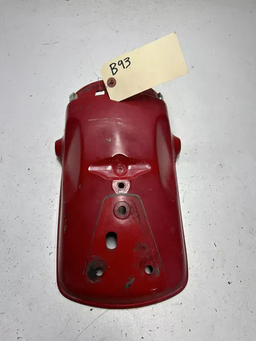 1980 80 Honda XL500S Xl 500 OEM NICE! Rear Back Fender Plastic Mud Guard Red