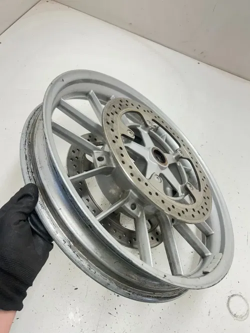 06 2006 Triumph Tiger 955i OEM STRAIGHT GOOD Front Wheel Rim 19 X 2.5 Disk Rotor