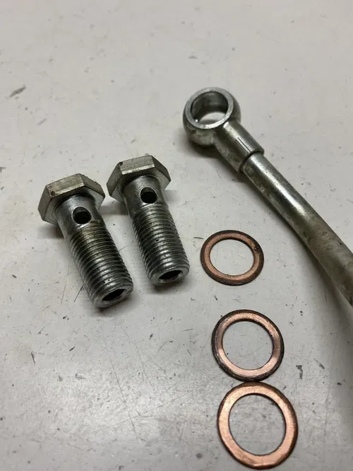 2014 14 POLARIS SPORTSMAN 550 EPS EFI Oil Line Hard Line Bolts Washers