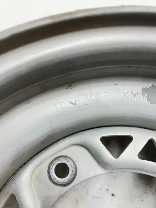 04 2004 Polaris Trailblazer 250 2x4 OEM STRAIGHT! Front Wheel Rim 10 X 6
