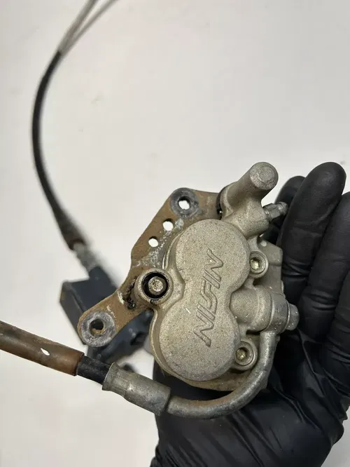 1992 92 Yamaha WR250Z wr 250 DAMAGE! Front Brake Master Caliper Line Free Ship