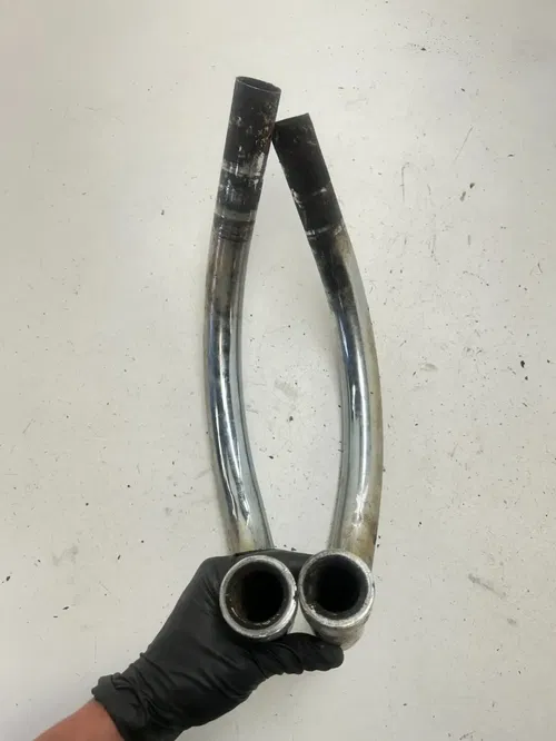 73 1973 Honda CB350 Cb 350 OEM LOT Exhaust Header Pipe R L READ