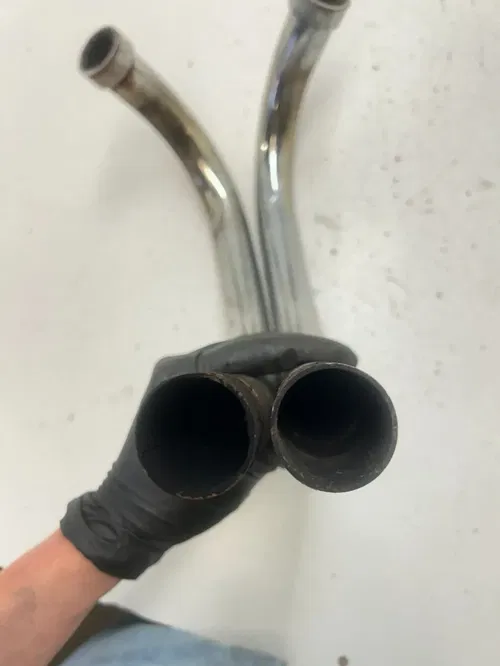 73 1973 Honda CB350 Cb 350 OEM LOT Exhaust Header Pipe R L READ