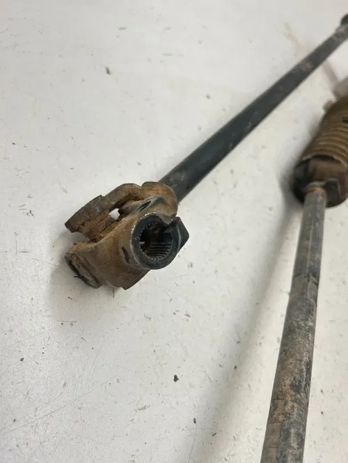 02 2002 Polaris Ranger 500 4x4 OEM GOOD! Steering Shaft Tie Rods Rack Pinion