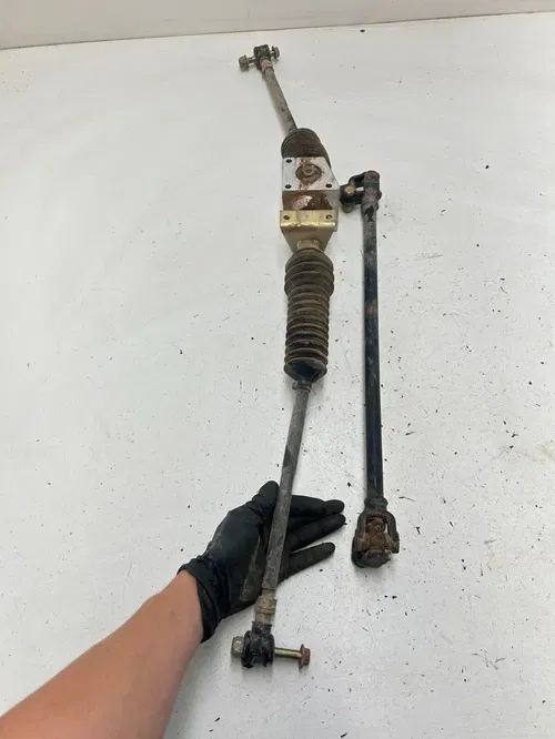 02 2002 Polaris Ranger 500 4x4 OEM GOOD! Steering Shaft Tie Rods Rack Pinion
