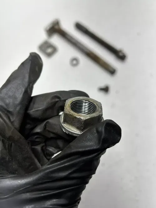 91 1991 KTM 300 SX MXC DXC OEM LOT Front Rear Back Axle Shaft Bolt Pivot