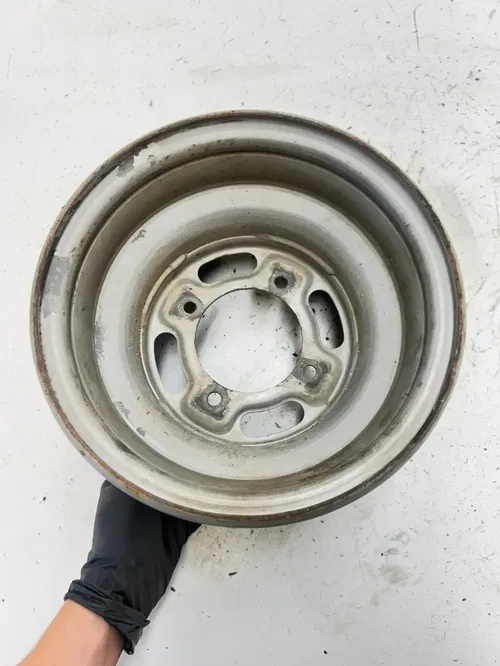 02 2002 Kawasaki Bayou 220 KLF220 2x4 OEM STRAIGHT GOOD Front Wheel Rim 9 X 6