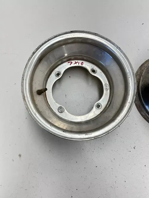 2001 01 Polaris Scrambler 400 2x4 ITP STRAIGHT! Front Wheels Rim Wheel Rims 10x5