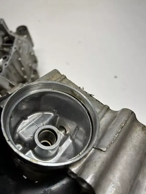 2002 02 Honda TRX500 FA2 4x4 Foreman Rubicon GOOD Crankcase Cases Cover Engine