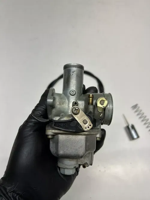 1983 83 HONDA XR200R xr 200 r OEM Carb Carburetor Bowl Float Slide Cable DIRTY!