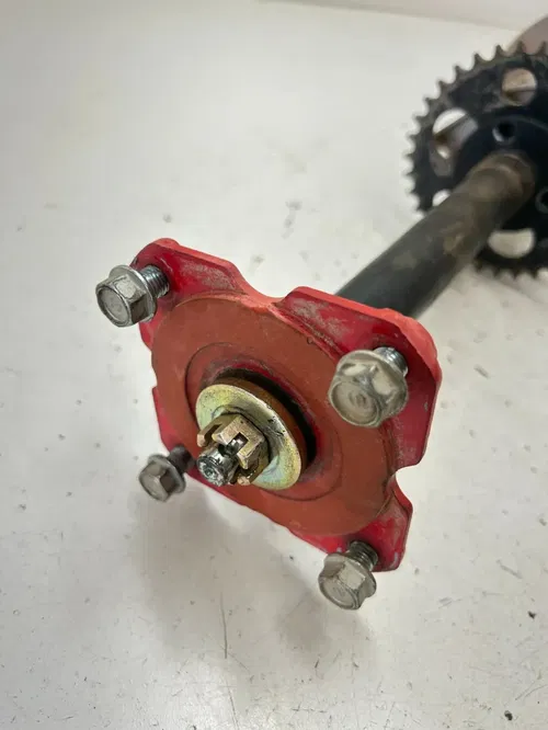 05 2005 Polaris Predator 90 2 Stroke OEM GOOD Axle Carrier Brake Hubs Sprocket
