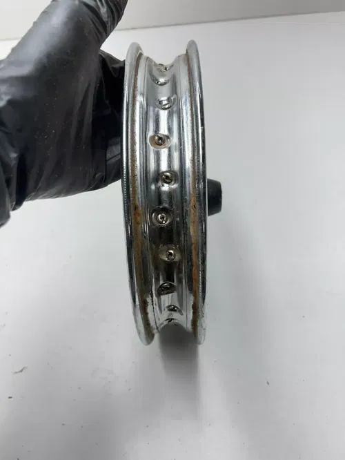 2003 03 SUZUKI JR 50 JR50 OEM Front Wheel Hub Disk Drum STRAIGHT! 1.4x10