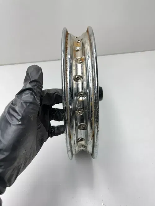 2003 03 SUZUKI JR 50 JR50 OEM Front Wheel Hub Disk Drum STRAIGHT! 1.4x10