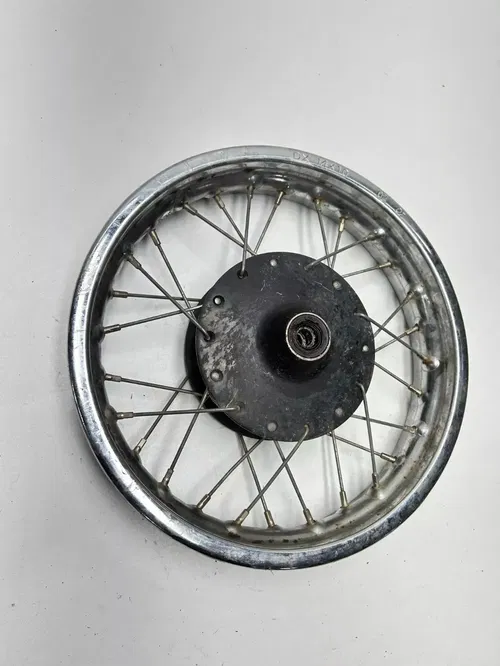 2003 03 SUZUKI JR 50 JR50 OEM Front Wheel Hub Disk Drum STRAIGHT! 1.4x10