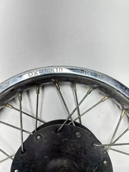 2003 03 SUZUKI JR 50 JR50 OEM Front Wheel Hub Disk Drum STRAIGHT! 1.4x10