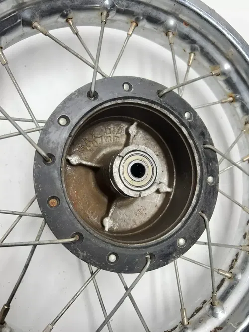 2003 03 SUZUKI JR 50 JR50 OEM Front Wheel Hub Disk Drum STRAIGHT! 1.4x10