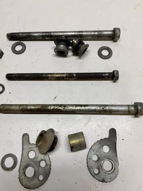 1997 97 Yamaha RT180 RT 180 rt LOT Front Back Rear Axle Shaft Spacer Swing Arm